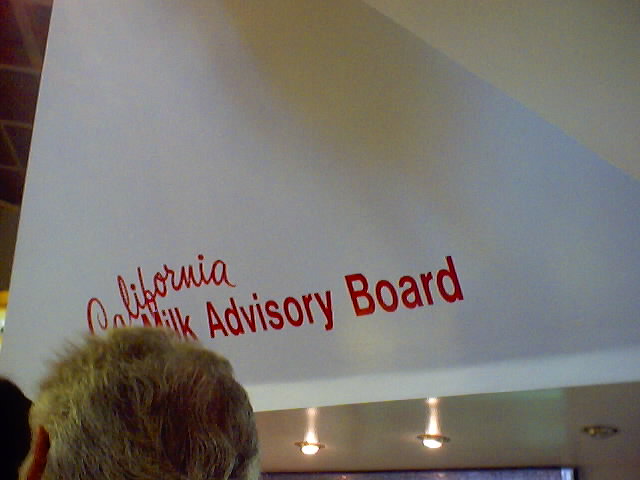 California, it's the cheese.  I oinked out on some lovely cheese samples. They asked me to leave.